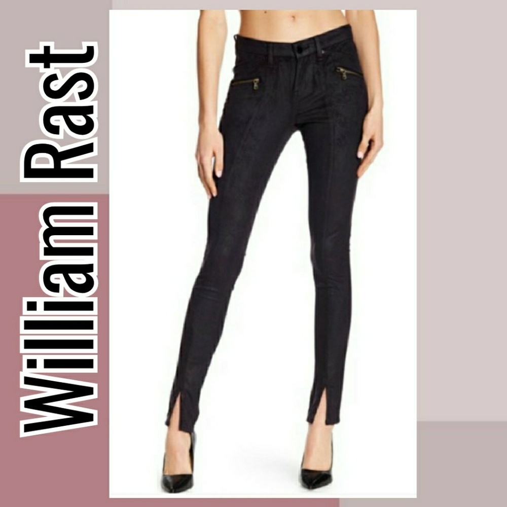 🆕️NWT William Rast Black Skinny Moto Jeans